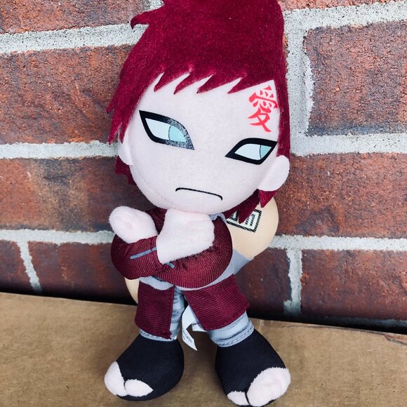 Naruto Shippuden Gaara Plush 9.5” Great Eastern 2015 Anime Toy Sand Gourd Ninja - Picture 1 of 4